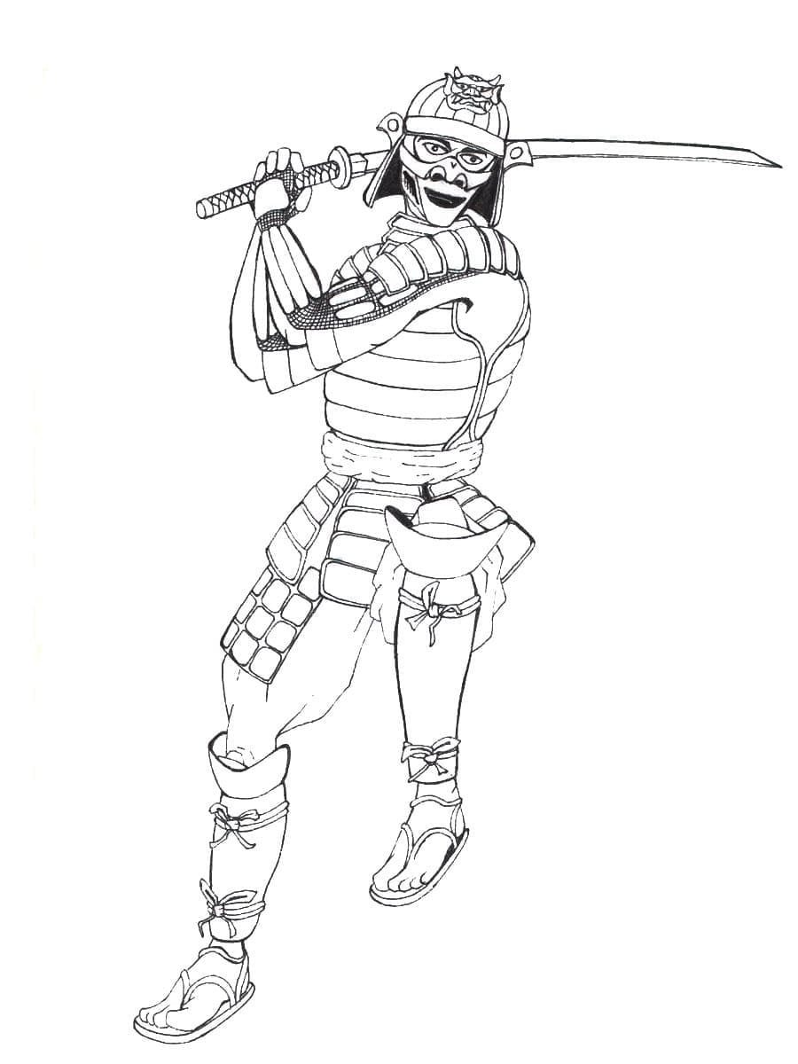 Dibujo gratuito Samurai #186153 de la coleccion Personajes para imprimir