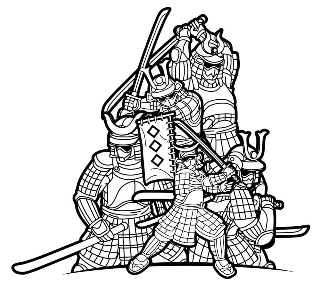 Dibujo gratuito Samurai #186161 de la coleccion Personajes para imprimir