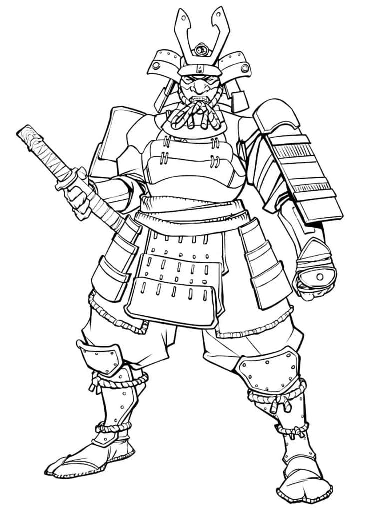 Dibujo gratuito Samurai #186167 de la coleccion Personajes para imprimir
