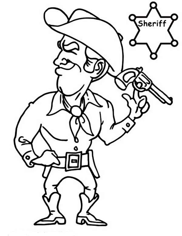 Dibujo para colorear: Sheriff (Personajes) #107501 - Dibujos para Colorear e Imprimir Gratis