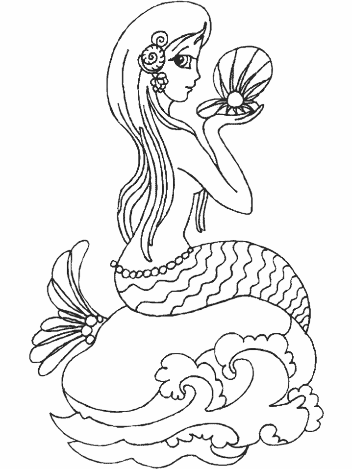 Dibujos de Sirena #147157 (Personajes) para colorear – Páginas imprimibles  gratis