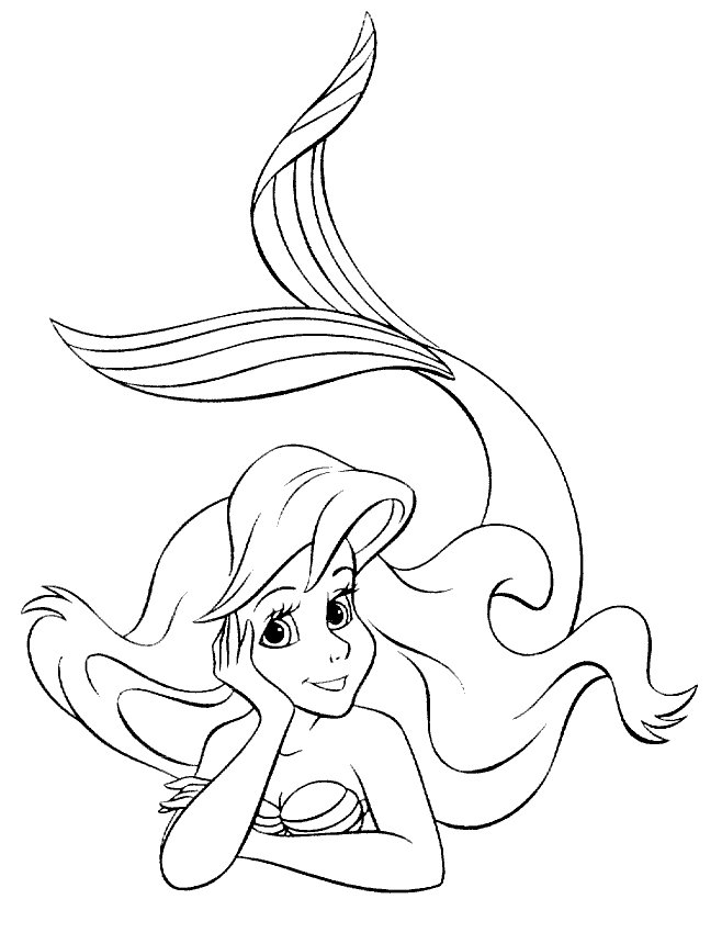 Dibujo para colorear: Sirena (Personajes) #147169 - Dibujos para Colorear e Imprimir Gratis