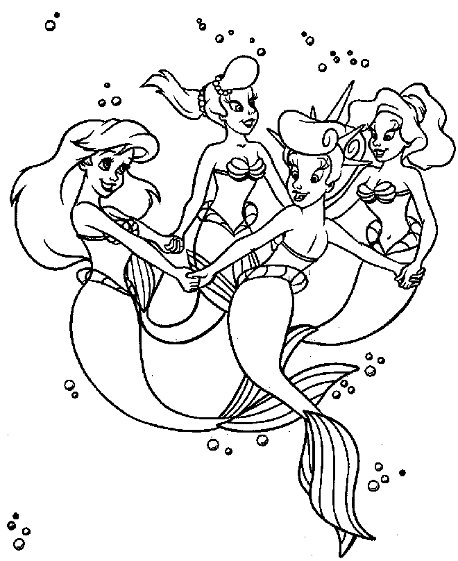 Dibujo para colorear: Sirena (Personajes) #147241 - Dibujos para Colorear e Imprimir Gratis