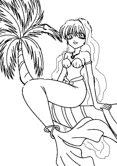 Dibujo para colorear: Sirena (Personajes) #147254 - Dibujos para Colorear e Imprimir Gratis