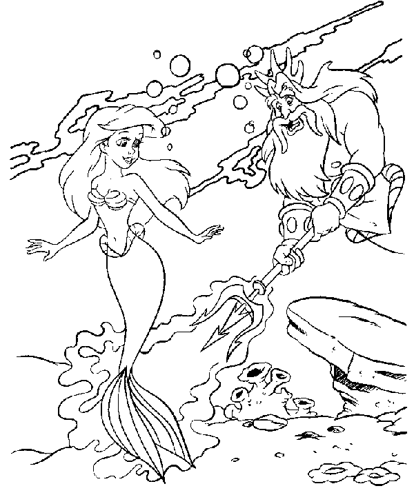 Dibujo para colorear: Sirena (Personajes) #147278 - Dibujos para Colorear e Imprimir Gratis