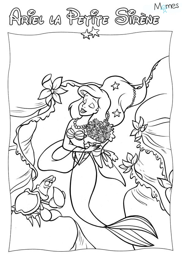 Dibujo para colorear: Sirena (Personajes) #147301 - Dibujos para Colorear e Imprimir Gratis