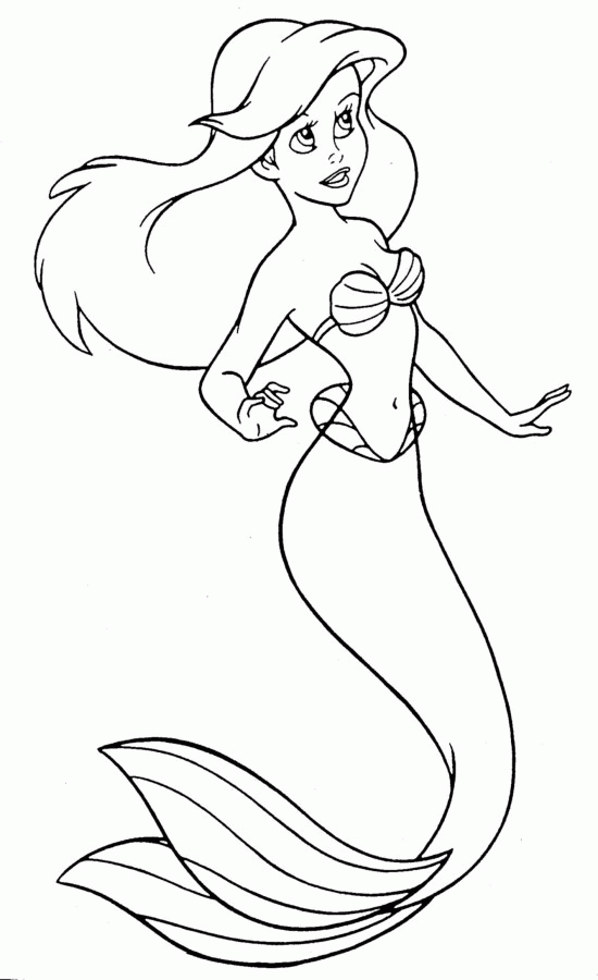 Dibujo para colorear: Sirena (Personajes) #147311 - Dibujos para Colorear e Imprimir Gratis