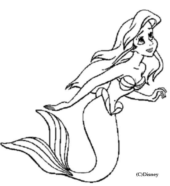 Dibujo para colorear: Sirena (Personajes) #147317 - Dibujos para Colorear e Imprimir Gratis