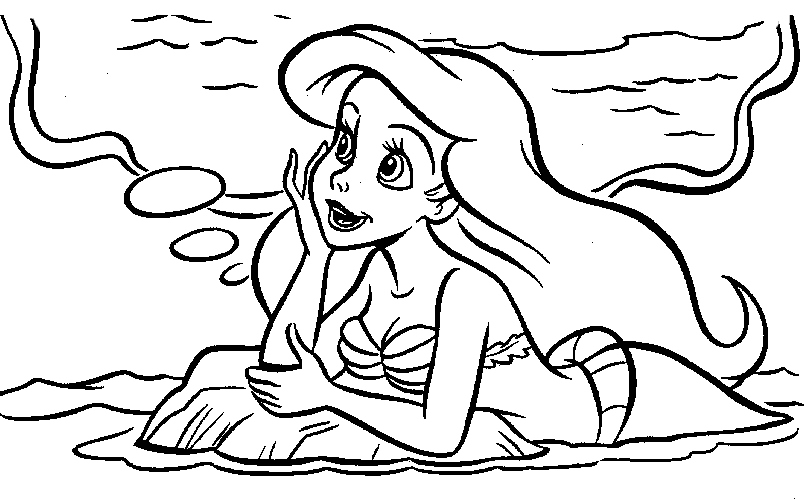 Dibujo para colorear: Sirena (Personajes) #147346 - Dibujos para Colorear e Imprimir Gratis