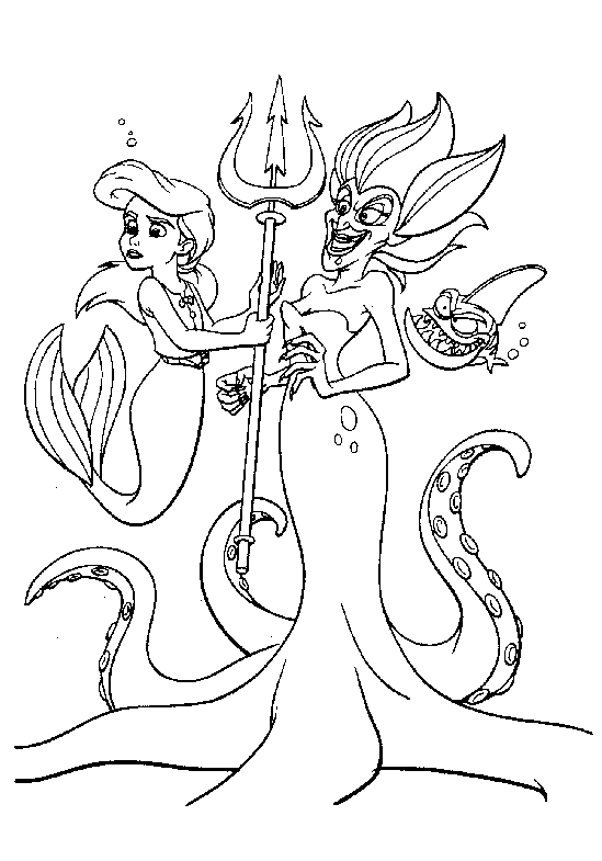 Dibujo para colorear: Sirena (Personajes) #147352 - Dibujos para Colorear e Imprimir Gratis