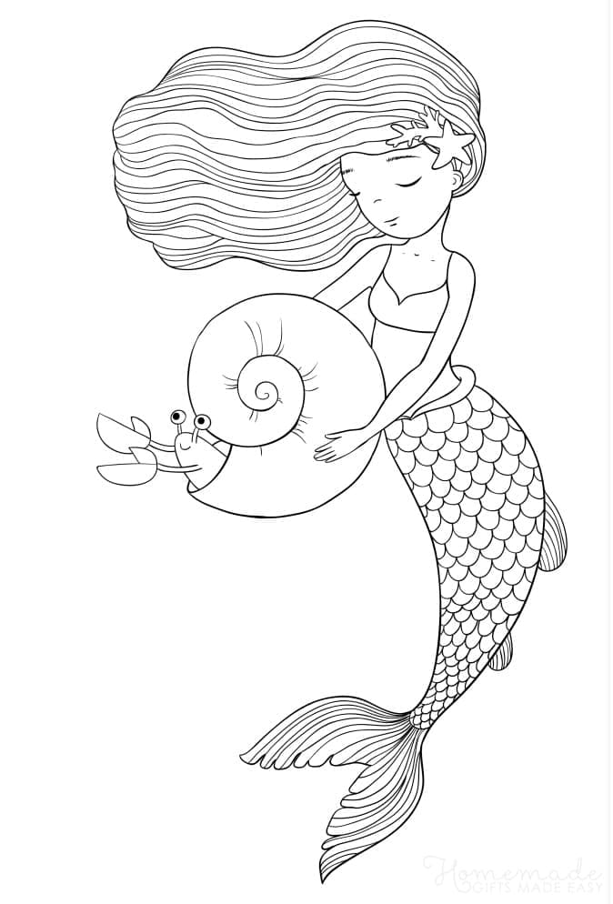 Dibujo gratuito Sirena #176698 de la coleccion Personajes para imprimir