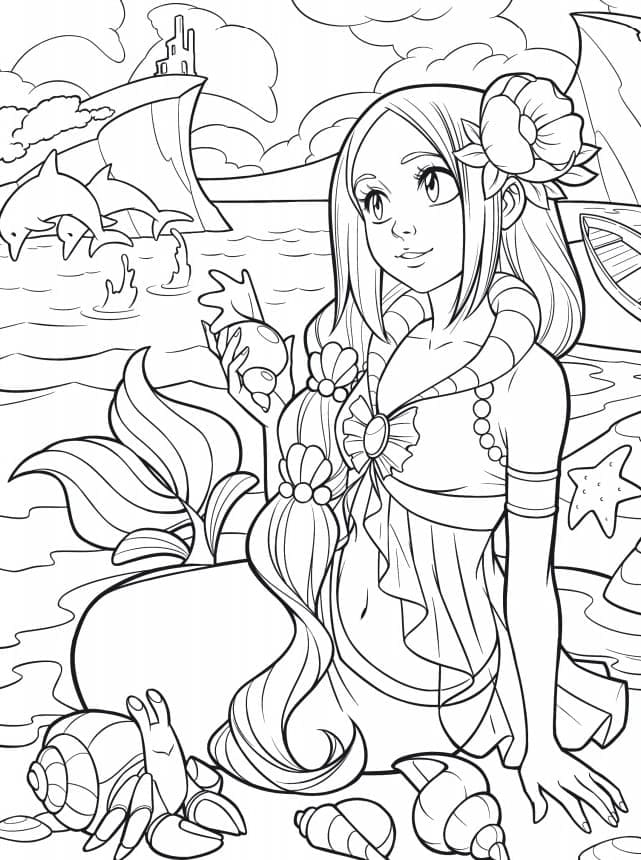 Dibujo gratuito Sirena #215077 de la coleccion Personajes para imprimir