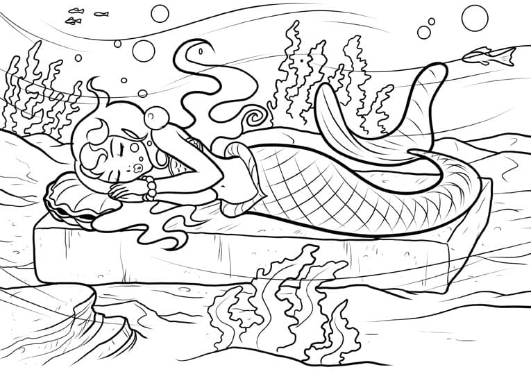 Dibujo gratuito Sirena #215096 de la coleccion Personajes para imprimir