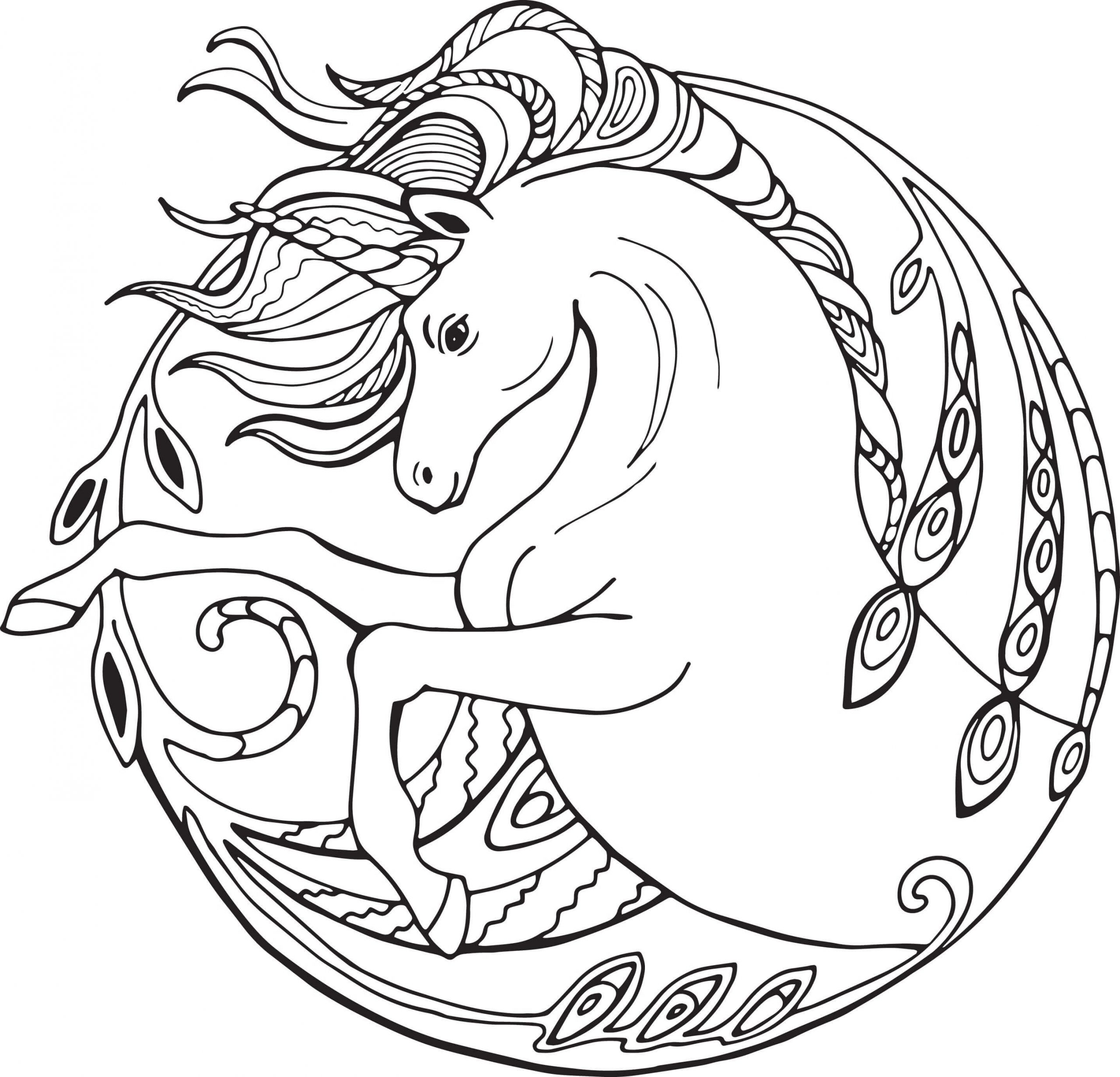 Dibujo gratuito Unicornio #171252 de la coleccion Personajes para imprimir