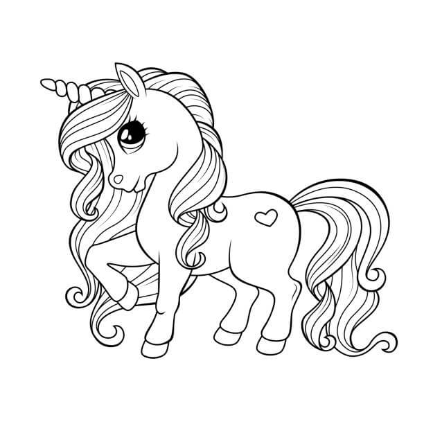 Dibujo gratuito Unicornio #171254 de la coleccion Personajes para imprimir