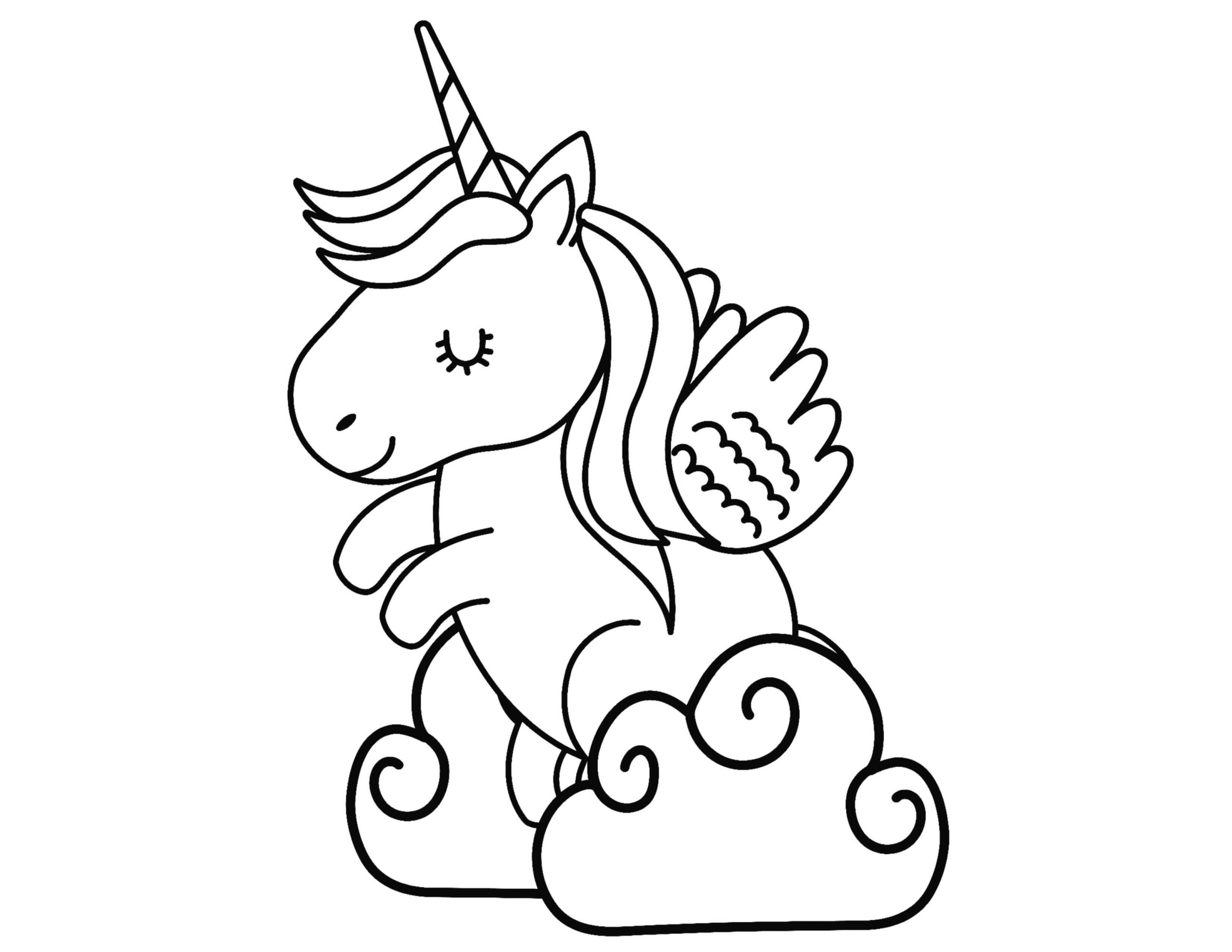 Dibujo gratuito Unicornio #171326 de la coleccion Personajes para imprimir