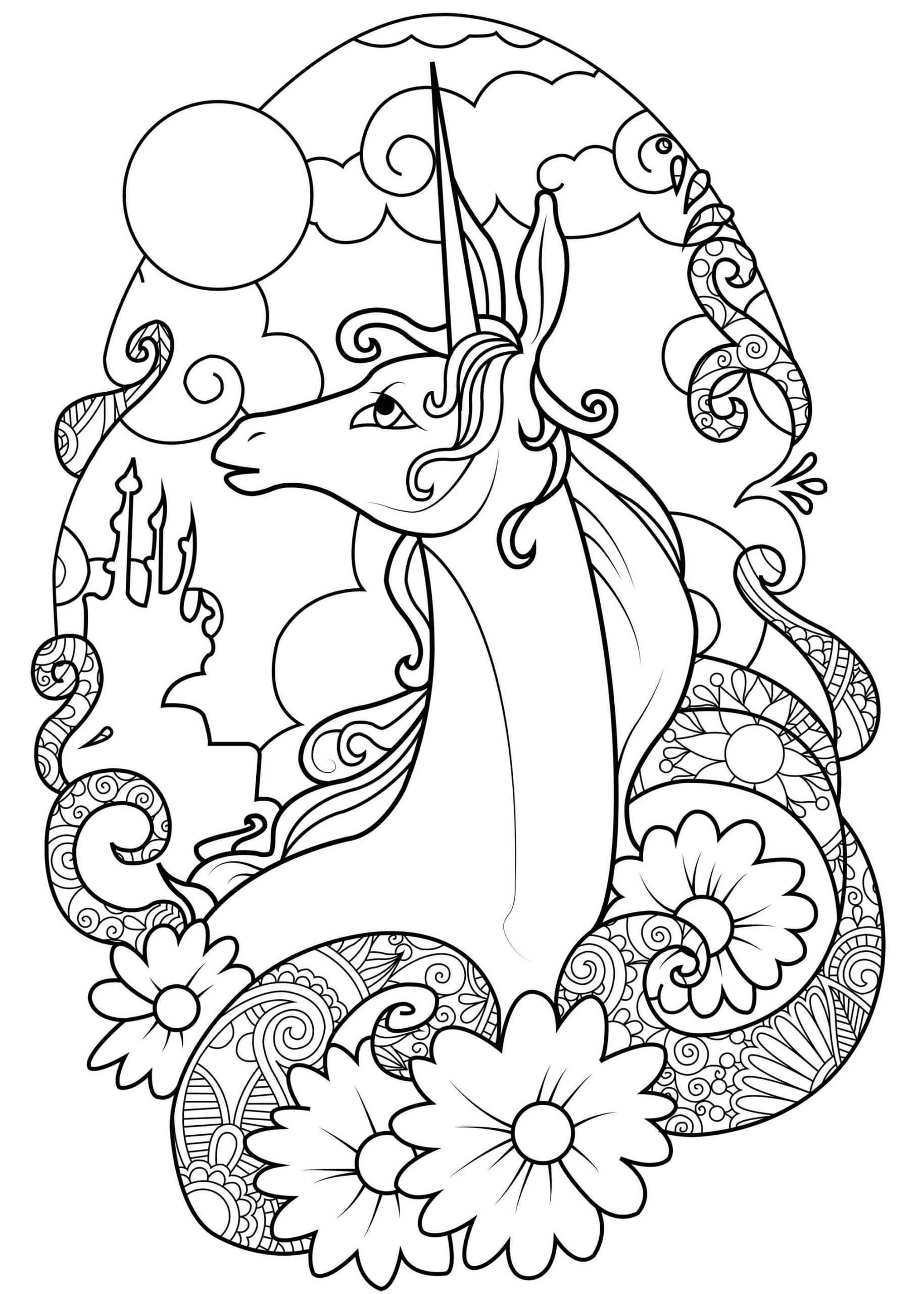 Dibujo gratuito Unicornio #171342 de la coleccion Personajes para imprimir