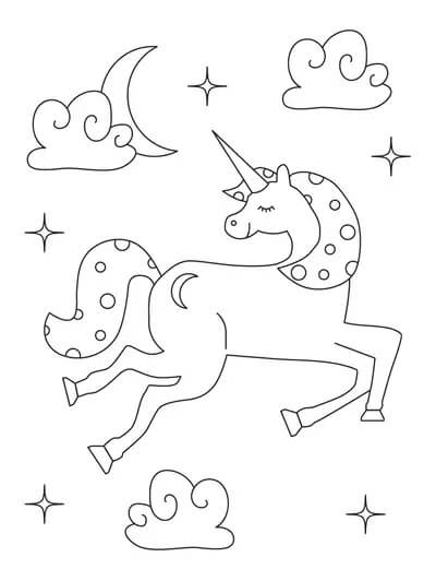 Dibujo gratuito Unicornio #171343 de la coleccion Personajes para imprimir