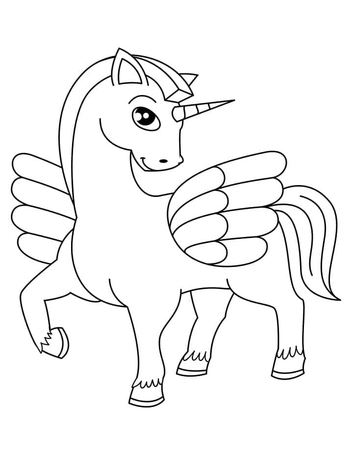 Dibujo gratuito Unicornio #171395 de la coleccion Personajes para imprimir