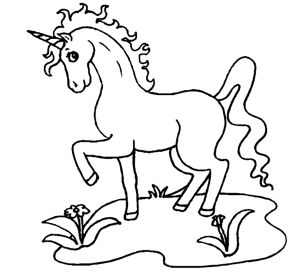 Dibujo para colorear: Unicornio (Personajes) #19439 - Dibujos para Colorear e Imprimir Gratis