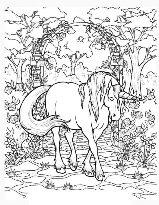 Dibujo para colorear: Unicornio (Personajes) #19467 - Dibujos para Colorear e Imprimir Gratis