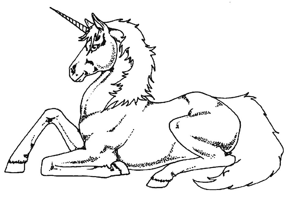 Dibujo para colorear: Unicornio (Personajes) #19481 - Dibujos para Colorear e Imprimir Gratis