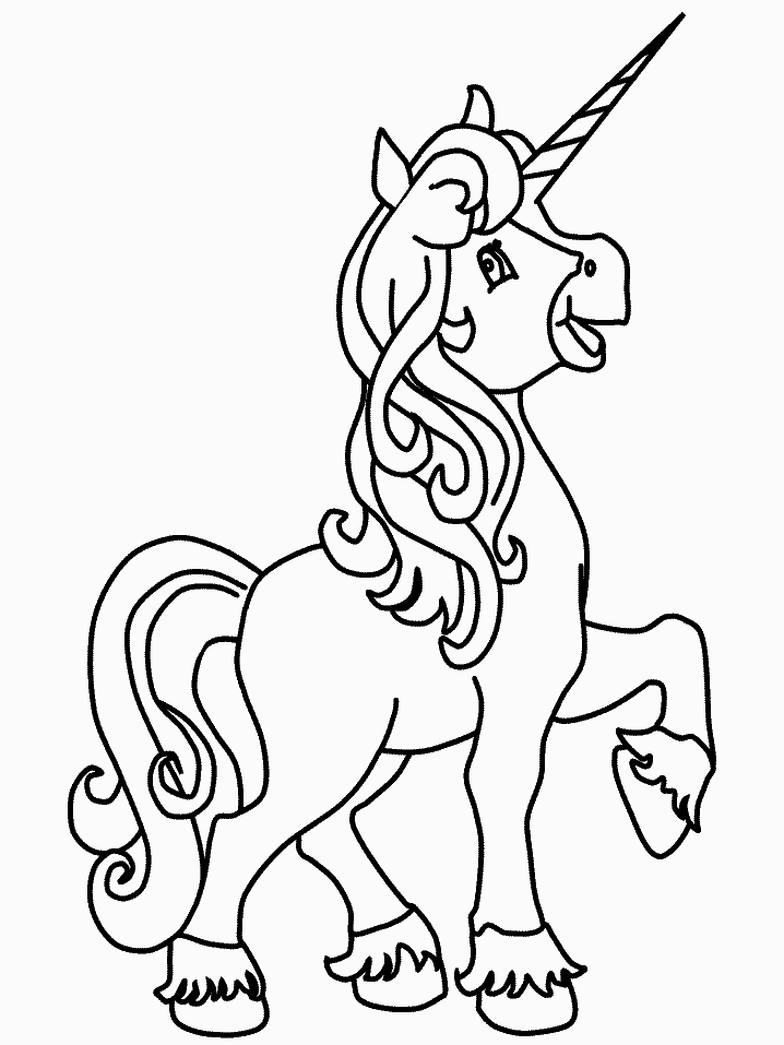 Dibujo para colorear: Unicornio (Personajes) #19485 - Dibujos para Colorear e Imprimir Gratis