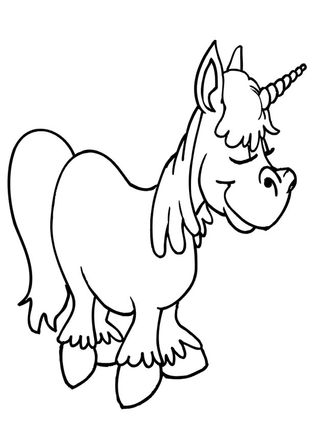 Dibujo para colorear: Unicornio (Personajes) #19508 - Dibujos para Colorear e Imprimir Gratis
