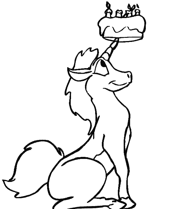 Dibujo para colorear: Unicornio (Personajes) #19511 - Dibujos para Colorear e Imprimir Gratis