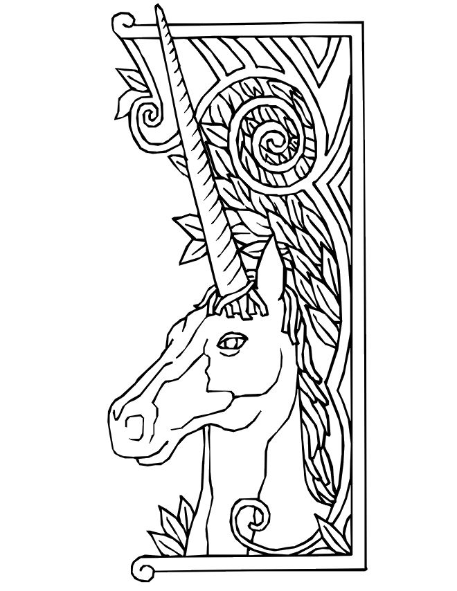 Dibujo para colorear: Unicornio (Personajes) #19569 - Dibujos para Colorear e Imprimir Gratis