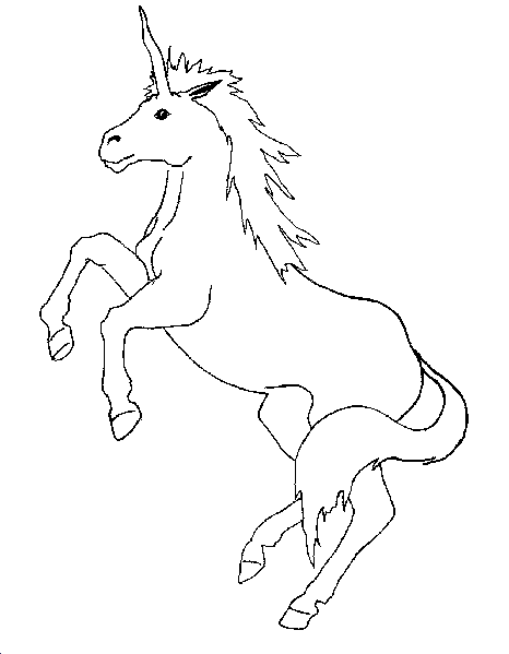 Dibujo para colorear: Unicornio (Personajes) #19571 - Dibujos para Colorear e Imprimir Gratis