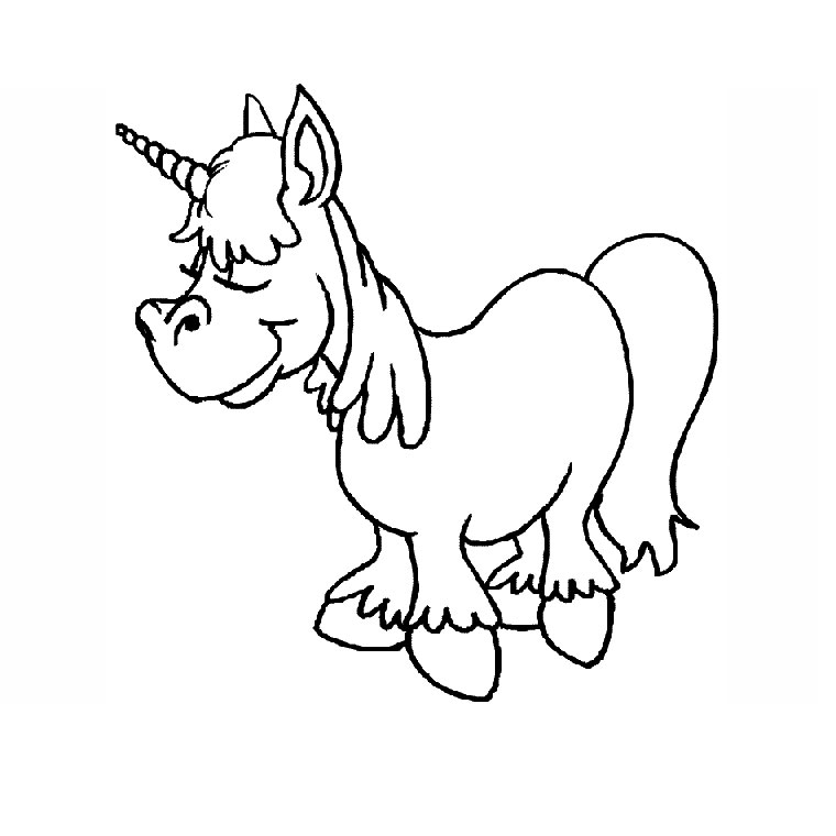 Dibujo para colorear: Unicornio (Personajes) #19575 - Dibujos para Colorear e Imprimir Gratis