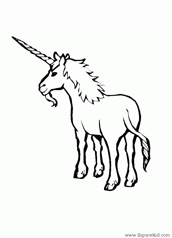 Dibujo para colorear: Unicornio (Personajes) #19591 - Dibujos para Colorear e Imprimir Gratis