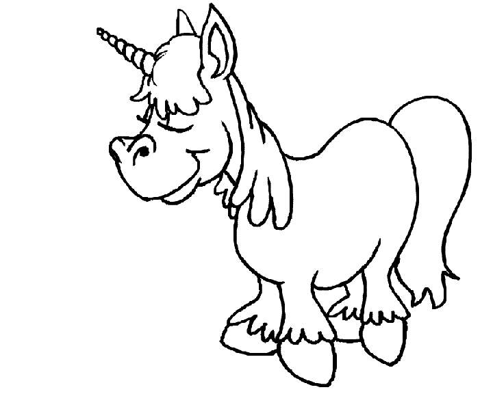 Dibujo para colorear: Unicornio (Personajes) #19598 - Dibujos para Colorear e Imprimir Gratis