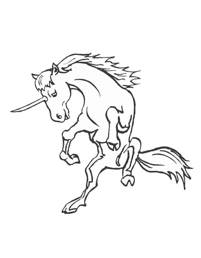 Dibujo para colorear: Unicornio (Personajes) #19607 - Dibujos para Colorear e Imprimir Gratis