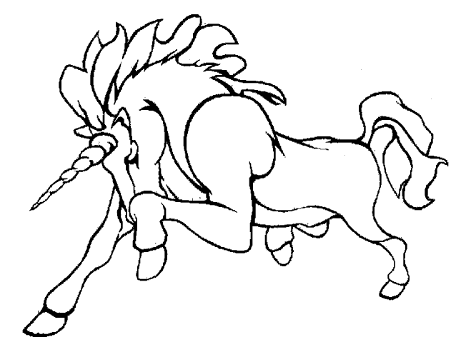 Dibujo para colorear: Unicornio (Personajes) #19621 - Dibujos para Colorear e Imprimir Gratis