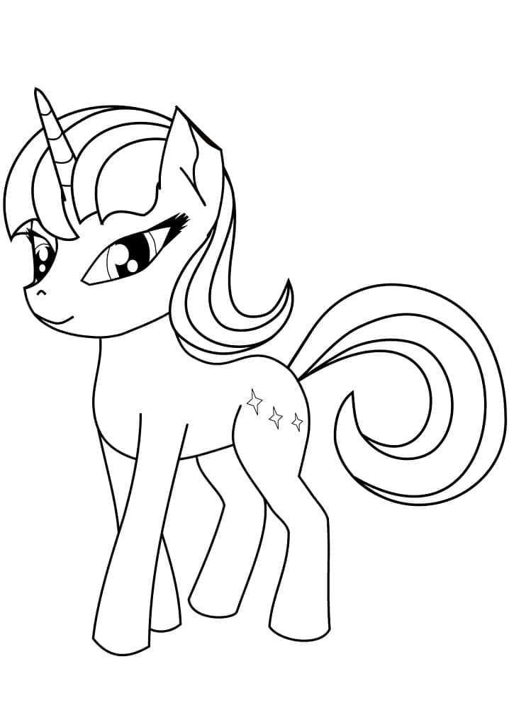Dibujo gratuito Unicornio Kawaii #209324 de la coleccion Personajes para imprimir