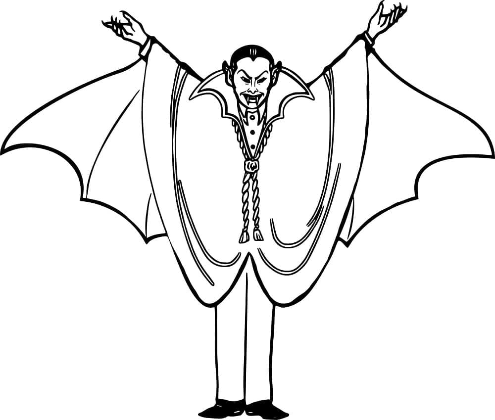 Dibujo gratuito Vampiro #196111 de la coleccion Personajes para imprimir