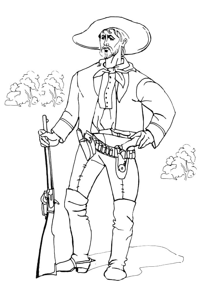 Dibujo gratuito Vaquero #213509 de la coleccion Personajes para imprimir