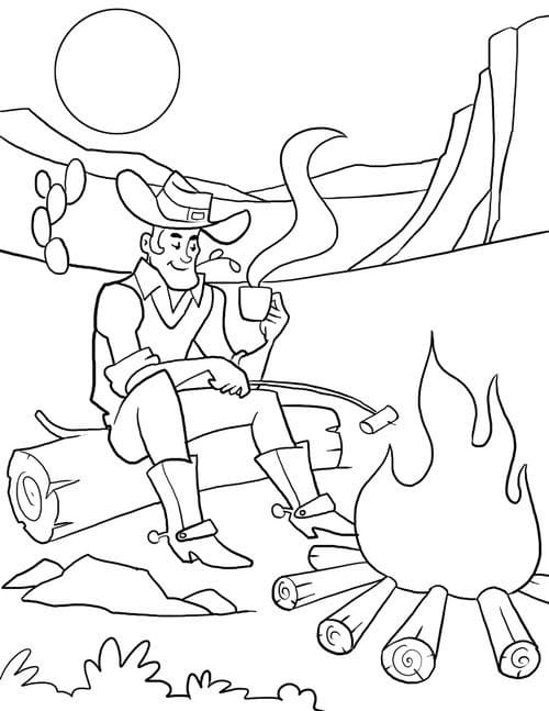 Dibujo gratuito Vaquero #213515 de la coleccion Personajes para imprimir