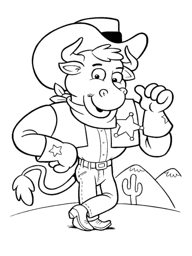 Dibujo gratuito Vaquero #213516 de la coleccion Personajes para imprimir