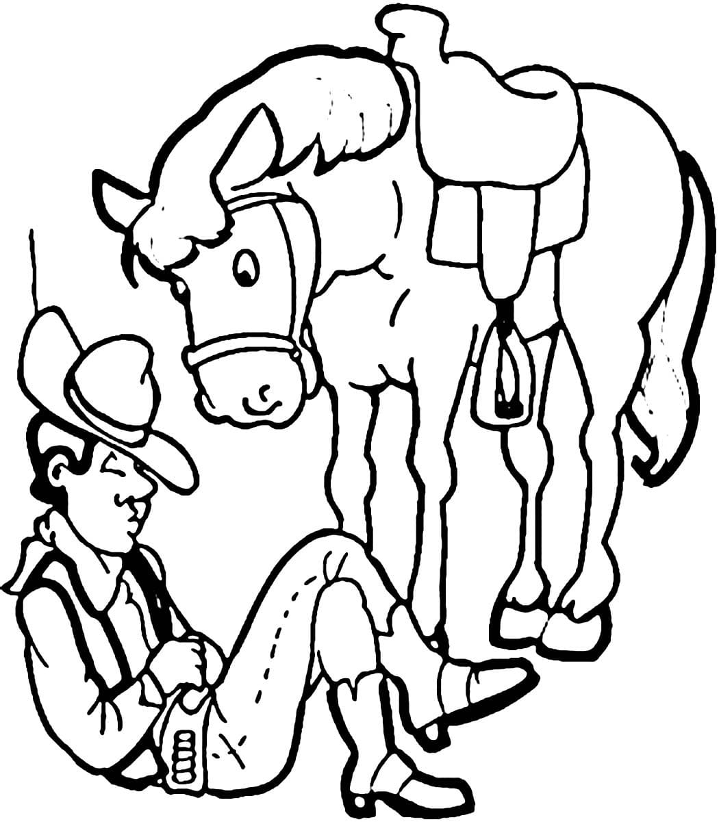 Dibujo gratuito Vaquero #213519 de la coleccion Personajes para imprimir
