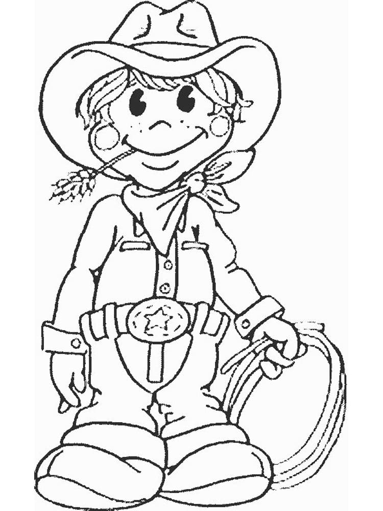 Dibujo gratuito Vaquero #213525 de la coleccion Personajes para imprimir