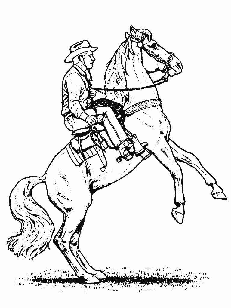 Dibujo gratuito Vaquero #213526 de la coleccion Personajes para imprimir