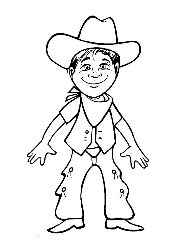 Dibujo gratuito Vaquero #213536 de la coleccion Personajes para imprimir