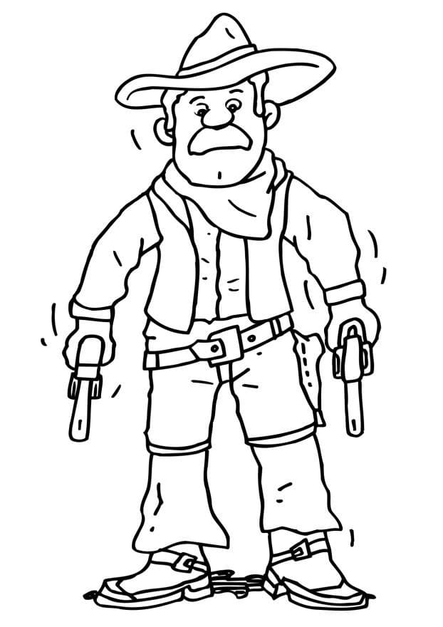 Dibujo gratuito Vaquero #213541 de la coleccion Personajes para imprimir