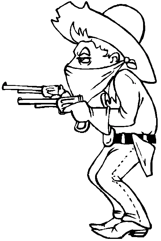 Dibujo gratuito Vaquero #91422 de la coleccion Personajes para imprimir
