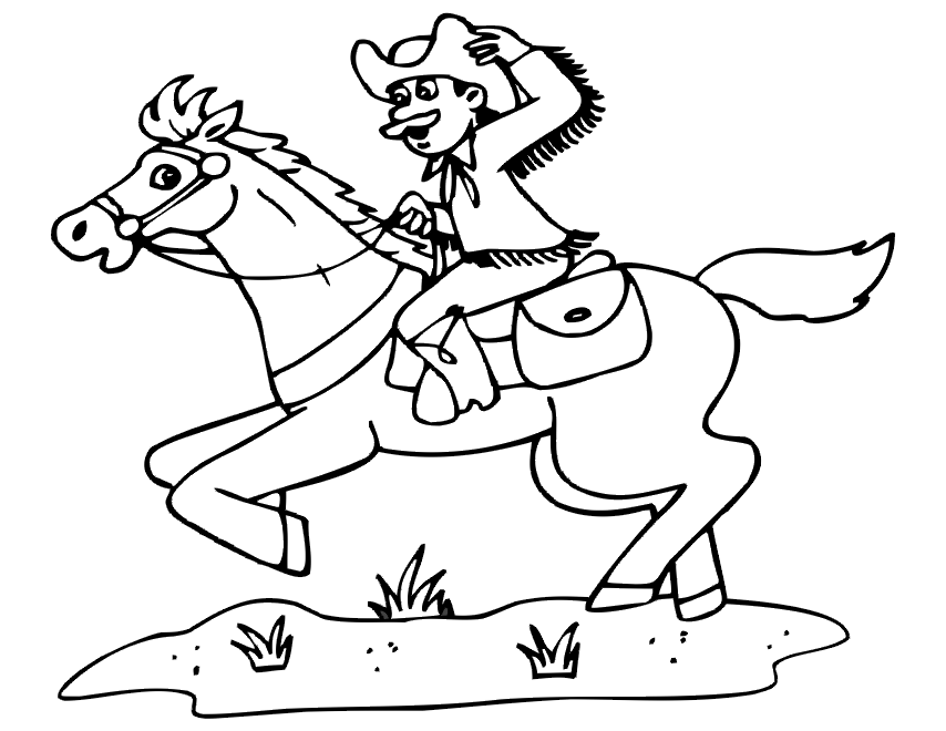 Dibujo gratuito Vaquero #91425 de la coleccion Personajes para imprimir Dibujo gratuito Vaquero #91425 de la coleccion Personajes para imprimir