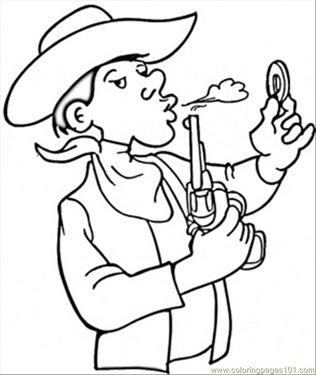 Dibujo gratuito Vaquero #91431 de la coleccion Personajes para imprimir