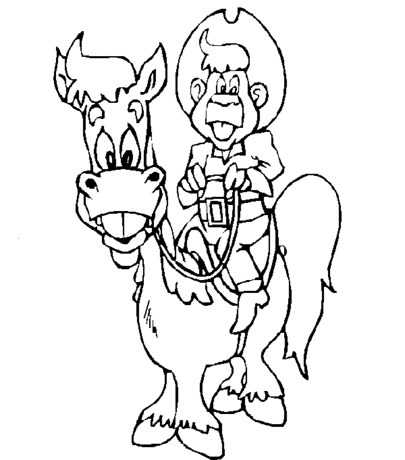 Dibujo gratuito Vaquero #91445 de la coleccion Personajes para imprimir Dibujo gratuito Vaquero #91445 de la coleccion Personajes para imprimir